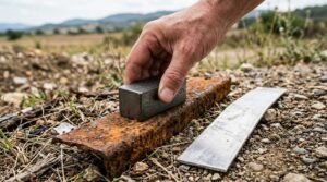 Ferrous versus non-ferrous scrap metal: the magnet test for steel, aluminium and stainless
