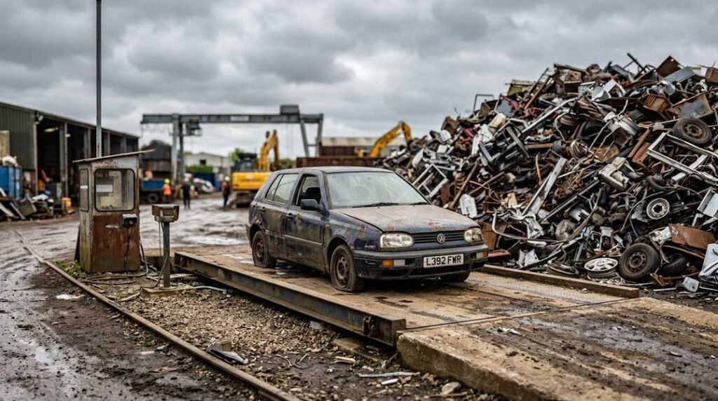 how much do you get for scrapping a car